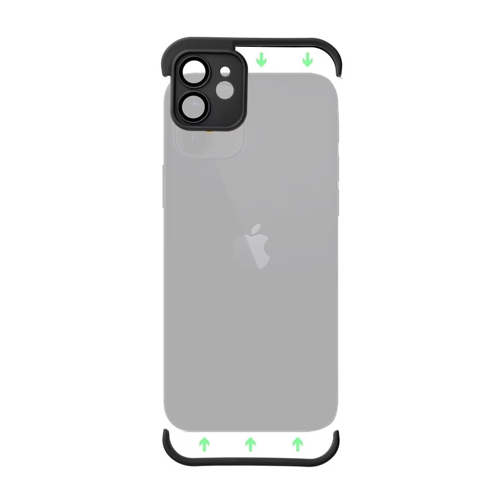 Bumper protectie pentru iPhone 14, Negru