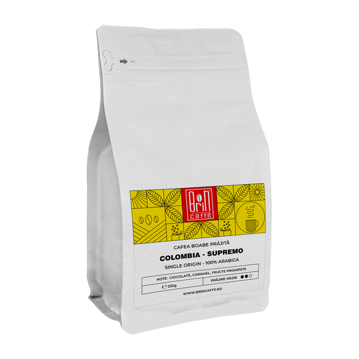 Кафе на зърна Colombia - Supremo, 250 г, Brin Caffé