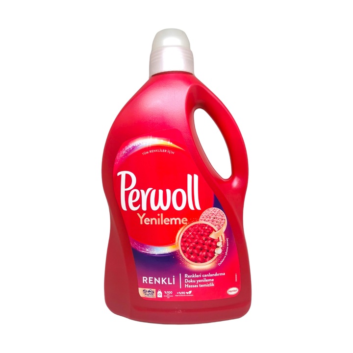 Течен перилен препарат Perwoll, Цветно пране, 2700мл