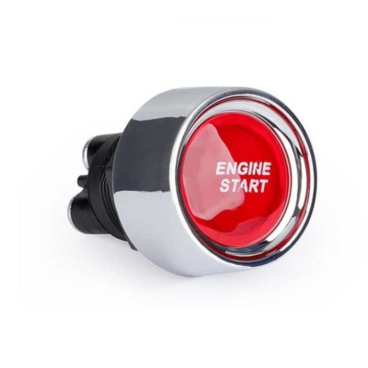 Buton de pornire Start, Neretentiv, DAR, Rosu, Ф22mm