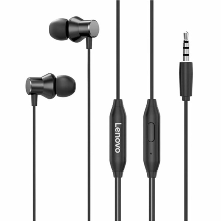 Lenovo HF130 vezetékes fülhallgató és headset, fekete