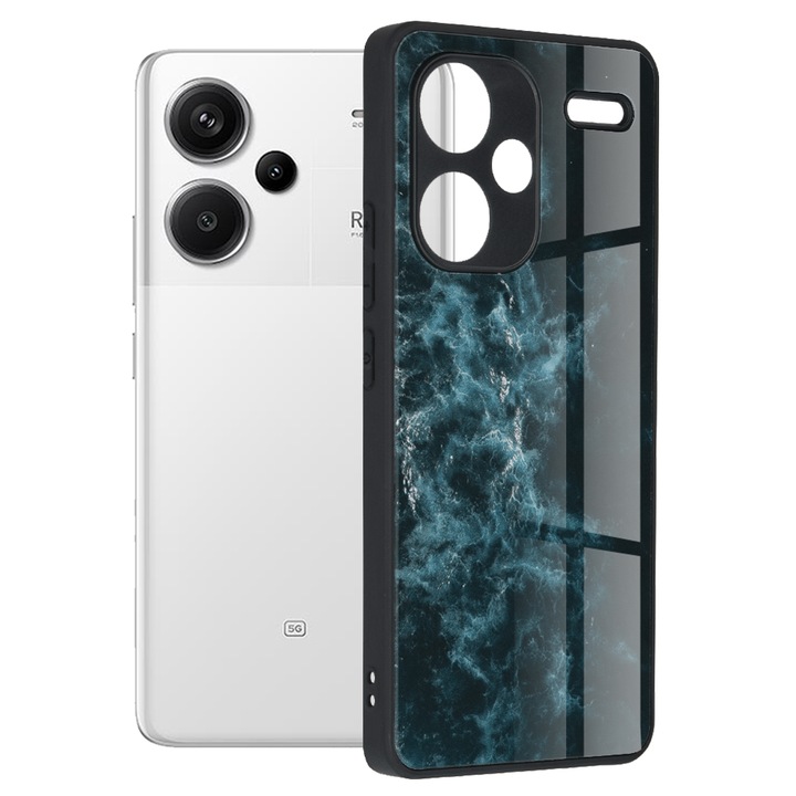 Калъф Techsuit Glaze Series, съвместим с Xiaomi Redmi Note 13 Pro+ 5G Blue Nebula