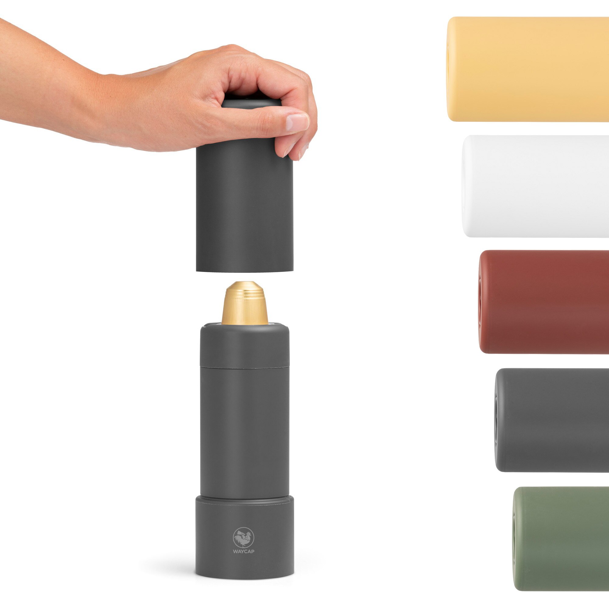 Reciclator capsule Recicloo, WayCap, Compatibil cu Nespresso, Gri