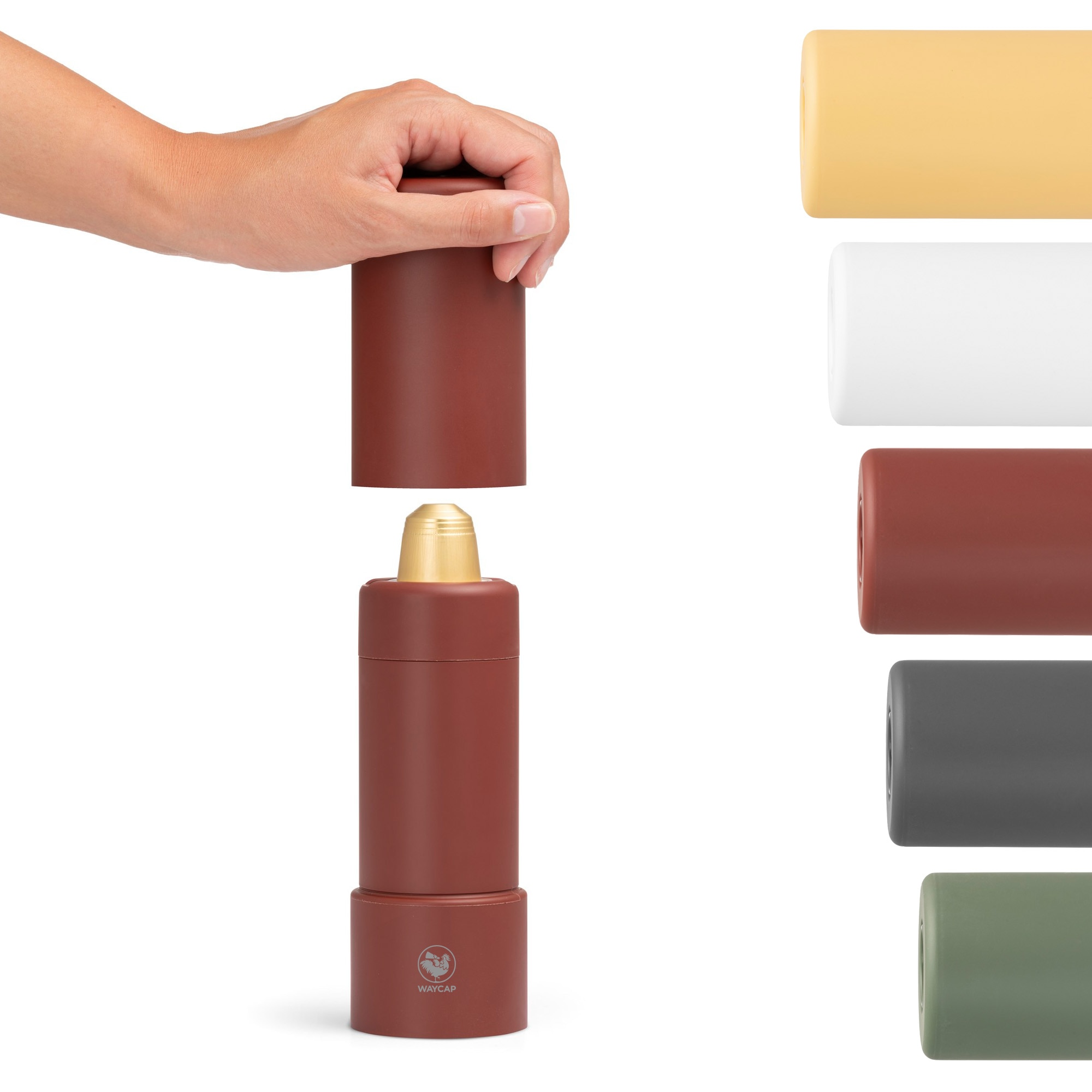 Reciclator de capsule Recicloo, WayCap, Compatibil cu Nespresso, Rosu