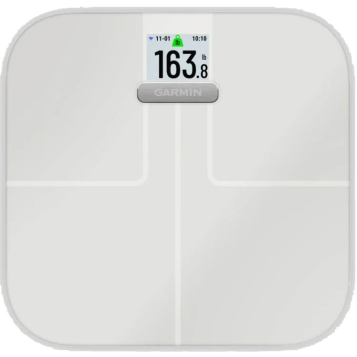 Смарт кантар Garmin Index™ S2, 180 кг, Wi-Fi, Бял