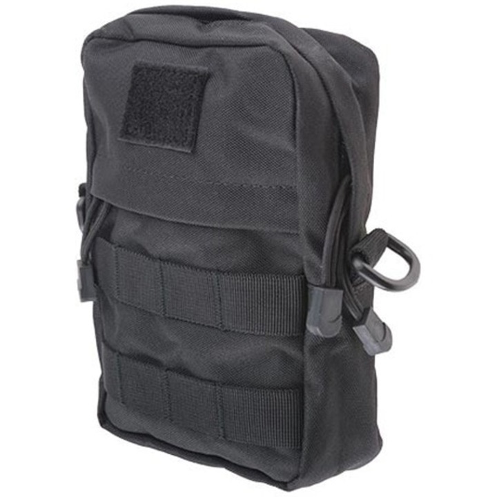 Husa tactica, GFC Tactical, Compatibil cu sistem MOLLE, Nylon, 190x150x55mm, Negru