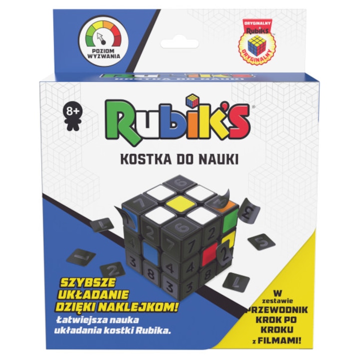 Interaktív játék gyerekeknek, Rubik-kocka, Tanuláshoz, Többszínű