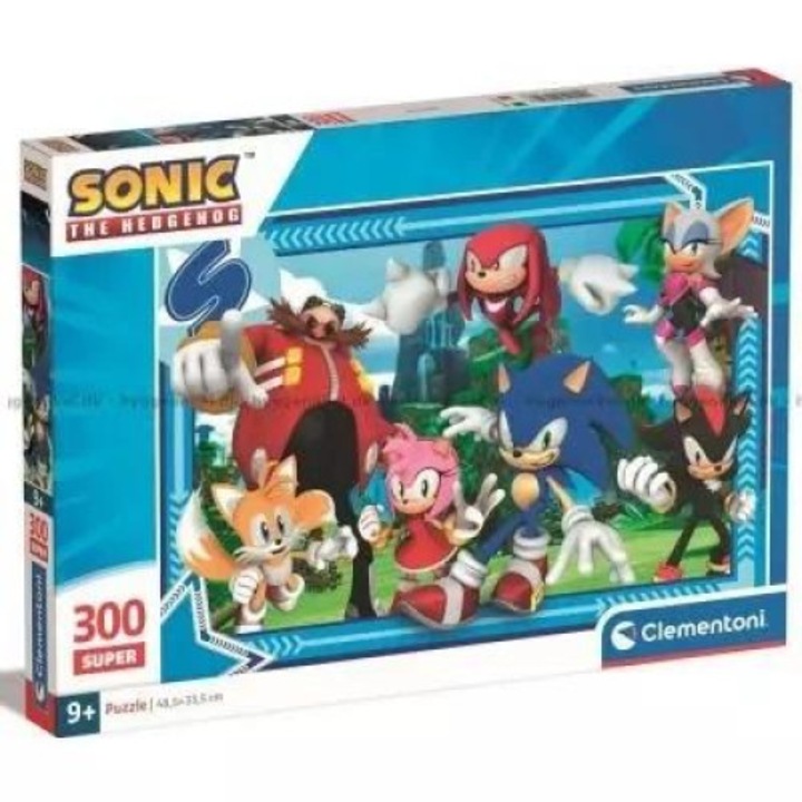 Puzzle clasic, Clementoni, Sonic, Multicolor