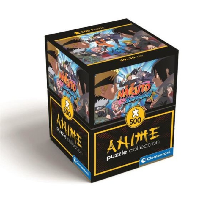 Klasszikus puzzle, Clementoni, Anime Cube Naruto, 500 db, Többszínű