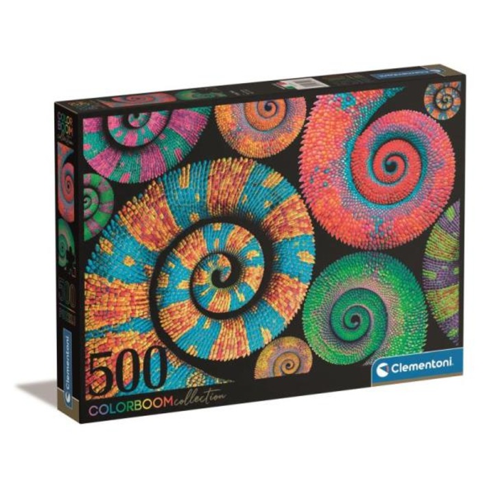 Clementoni 500 db-os puzzle - ColorBoom Collection - Színes kaméleonok (35519)