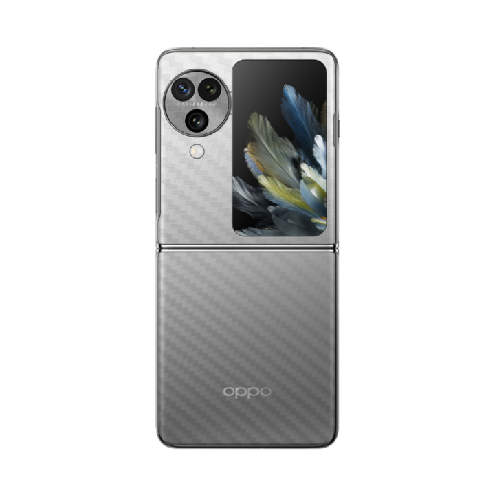 ISkinz Folie за Oppo Find N3 Flip - прозрачен карбон, 360 разрез, залепваща кожа на цялото тяло, защита на задния и страничния капак