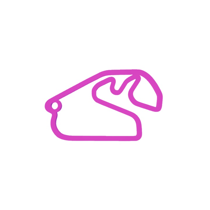 Breloc chei, "FORMULA 1 BRAZILIA", 31X 50 mm mov deschis