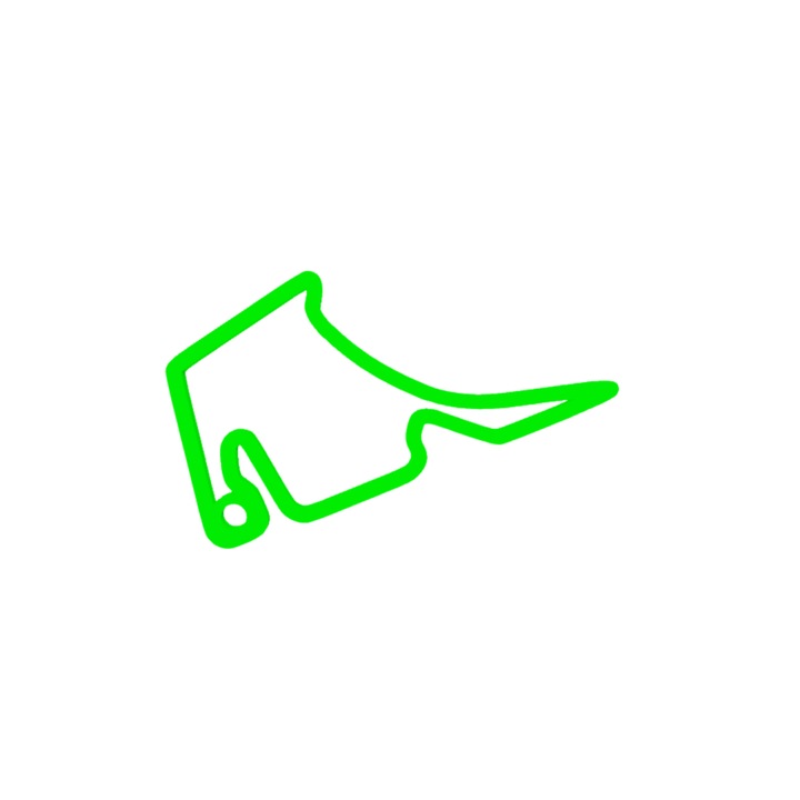 Kulcstartó, "FORMULA 1 HOCKENHEIM", 43X 70 mm zöld