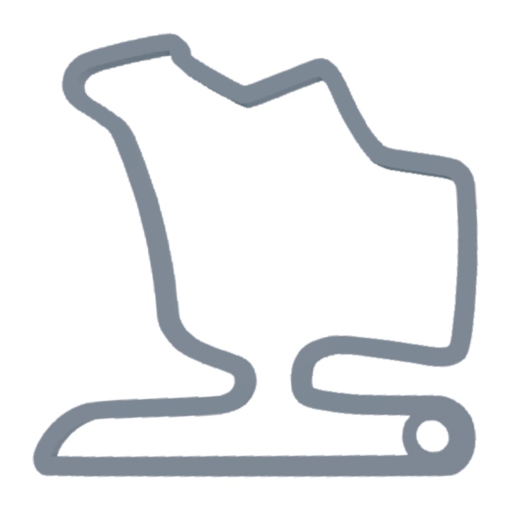 Breloc chei, "FORMULA 1 HUNGARORING", 61X 60 mm argintiu