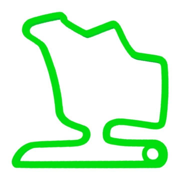 Breloc chei, "FORMULA 1 HUNGARORING", 61X 60 mm verde