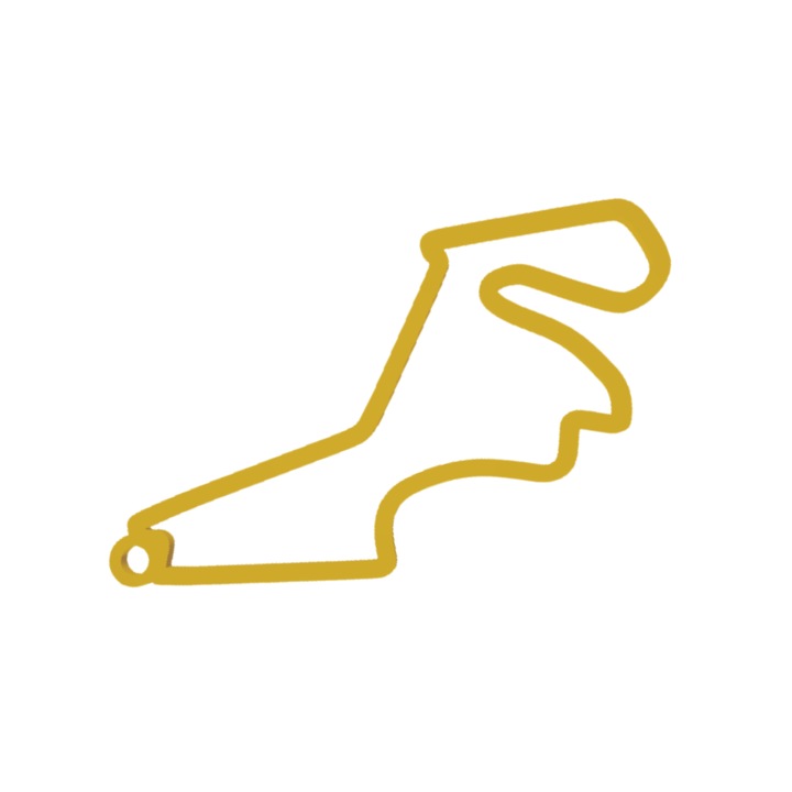 Kulcstartó, "FORMULA 1 ISTANBUL", 35X 70 mm arany