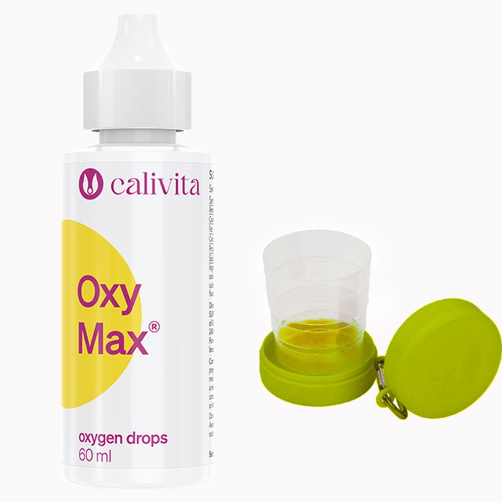 Oxy Max picaturi de Oxigen pe baza de Molecule de Oxigen stabilizat (60 ml) - Calivita