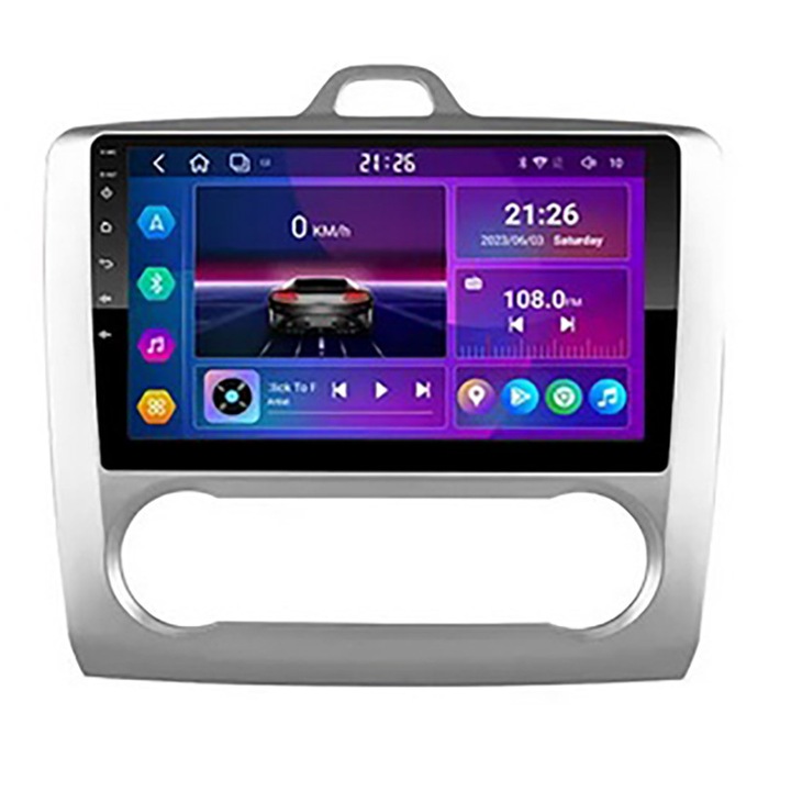 Navigation Focus 2004-2011 automata klíma 2K android rendszerrel 4+64GB carplay vezeték nélküli slot 4G