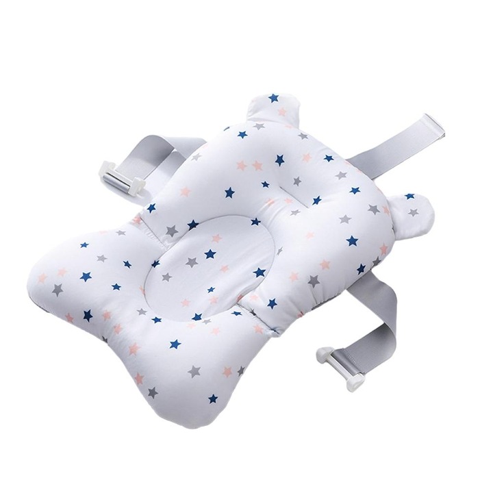 Възглавница за баня за бебешка вана, QttvbTna, 35 х 50 см, Бяла