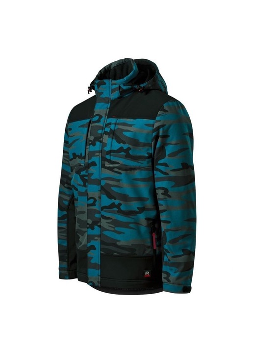 Мъжко яке, Rimeck, софтшел, Полиестер, Vertex Camo, Многоцветно, L