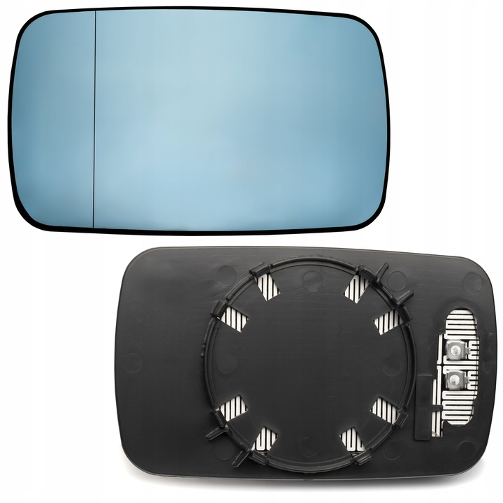 Sticla Oglinda Exterioara Incalzita Asferica Albastra, AWParts, Compatibil Cu BMW Seria 3 E46 1998-2005 Sedan Combi, Stanga Sau Dreapta, Geam Cu Degivrare, Unghi Mort, Nu Paseste La Coupe Cabrio