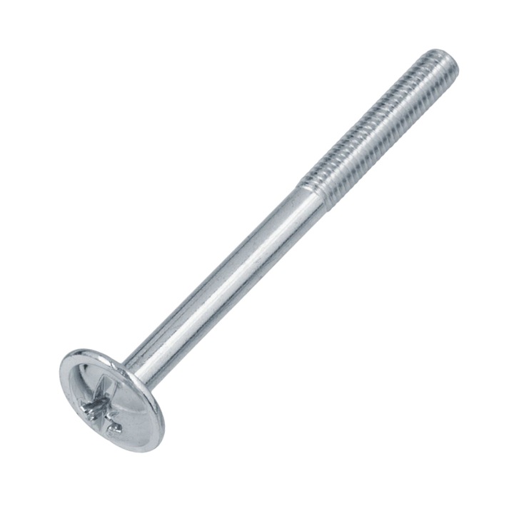 Surub Cap Bombat Saiba M4x45 Otel zincat 50 bucati