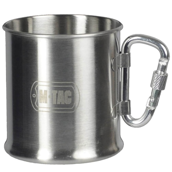 Cana camping, M-Tac, Otel inoxidabil, 250 ml, Argintiu