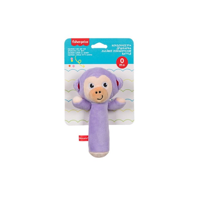 Purple Monkey Fisher Price csörgőjáték