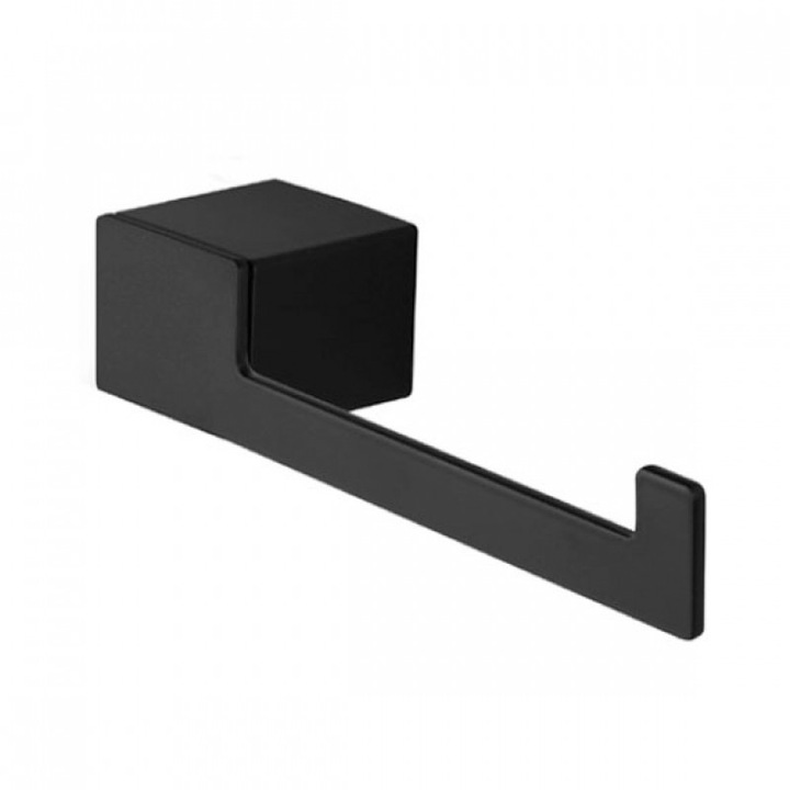 WC-papír tartó Kapitan Neo, Jobb, Fedél nélkül, Rozsdamentes acél AISI 304, Króm, Matt fekete