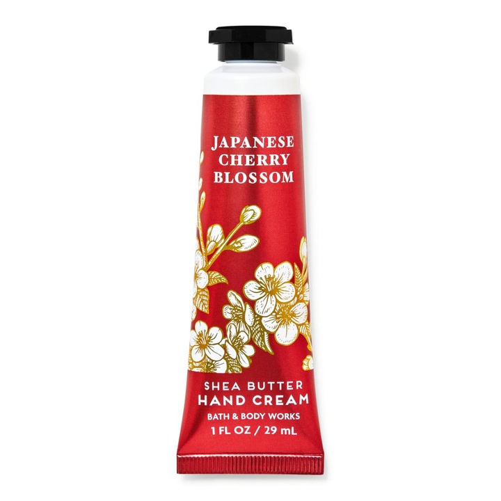 Crema de maini Japanese Cherry Blossom, 29 ml, Bath & Body Works (arome de flori de cires japonez)