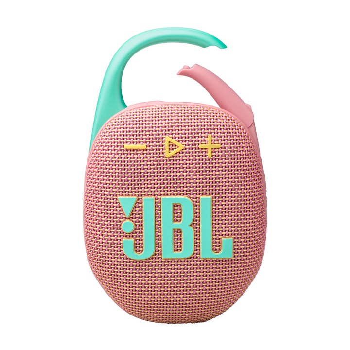 Преносима тонколона JBL Clip 5, IP67, Bluetooth, Auracast, Розов