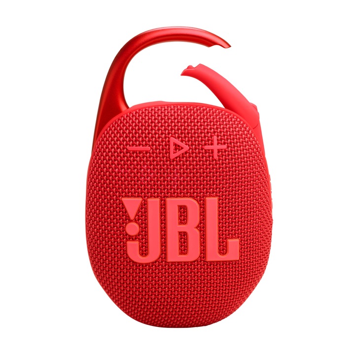 Преносима тонколона JBL Clip 5, IP67, Bluetooth, Auracast, Червен