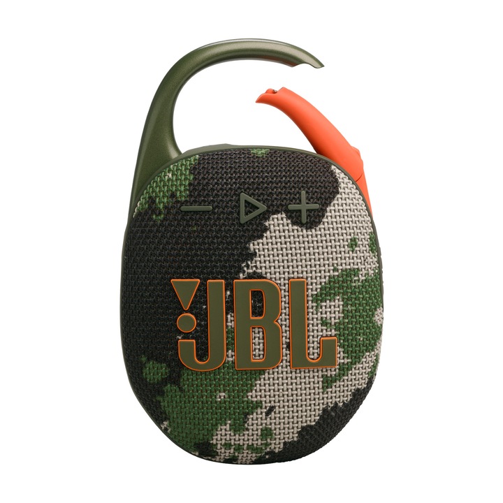Портативна колонка JBL Clip 5, IP67, Bluetooth, Auracast, Camouflage