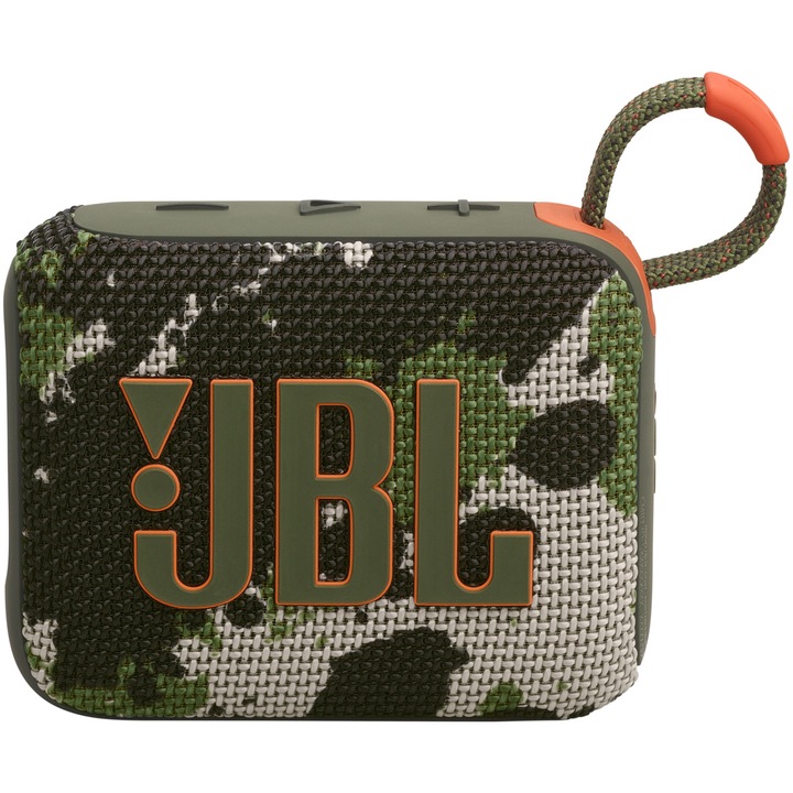 JBL Go 4 hordozható hangszóró, IP67, Bluetooth, Auracast, Camouflage