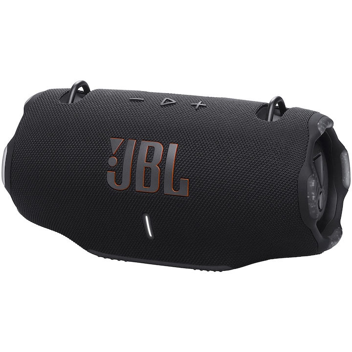 JBL Xtreme 4 Hordozható hangszóró, AI Sound Boost, Auracast, Eltávolítható akkumulátor, Gyors töltés, Fekete