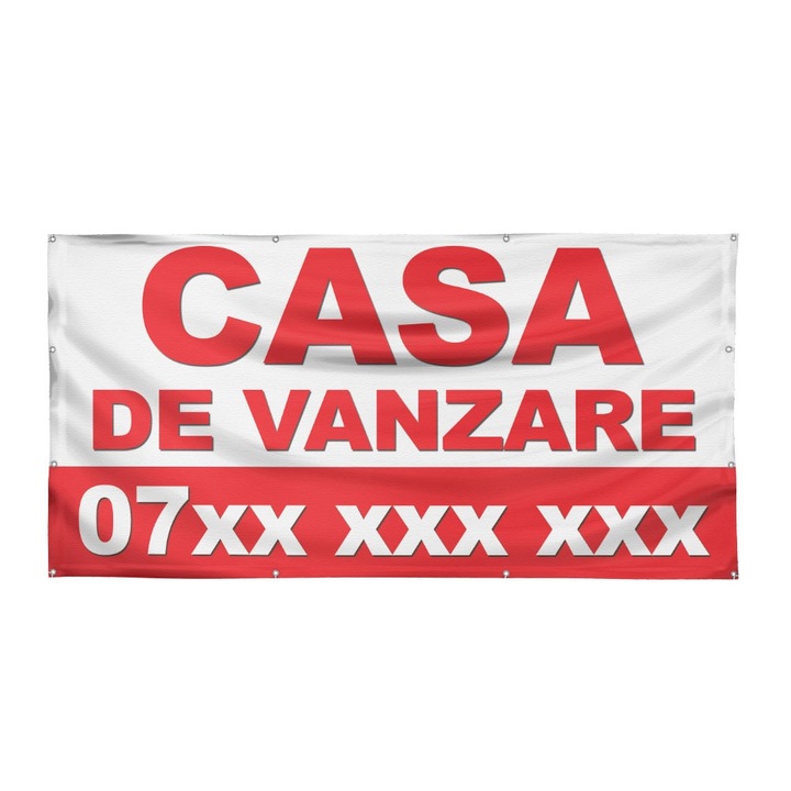 Banner "Casa de Vanzare" 150x75 cm