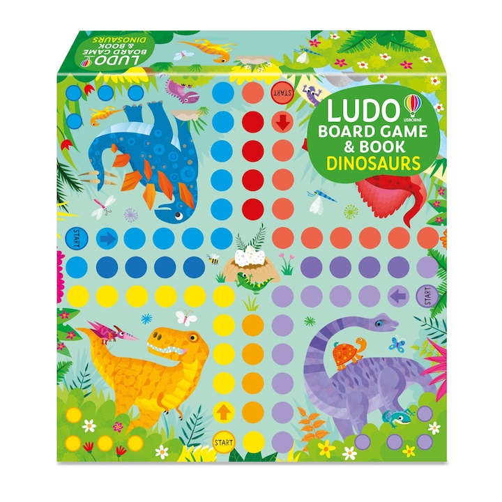 Joc cu dinozauri Ludo Board Game Dinosaurs Usborne 3 ani+