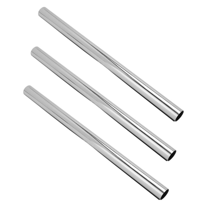 Set 3 Folii Autoadezive Pentru Geam Cu Protectie Solara UV si Efect de Oglinda Luxer, One Way Mirror Window Film, Dimensiuni 200x50 cm, Silver