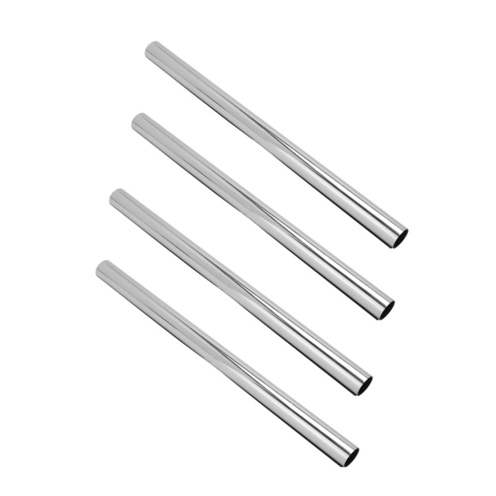 Комплект от 4 Самозалепващи фолиа за прозорци с UV слънчева защита, Luxer огледален ефект, Еднопосочно огледално фолио за прозорци, Размери 200x50 см, Сребристо