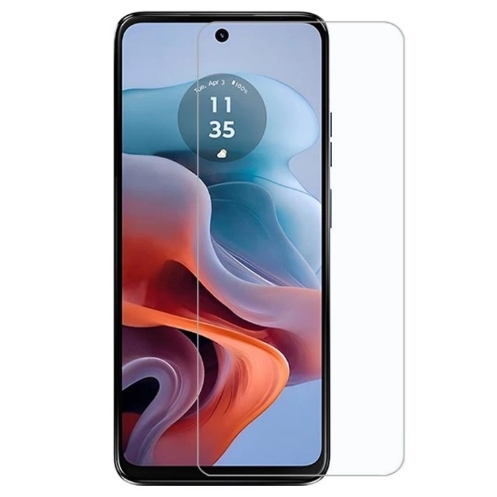 Motorola Moto G04 / G04s / G24 / G24 Power / E14 kompatibilis üvegfólia, előlapi, edzett