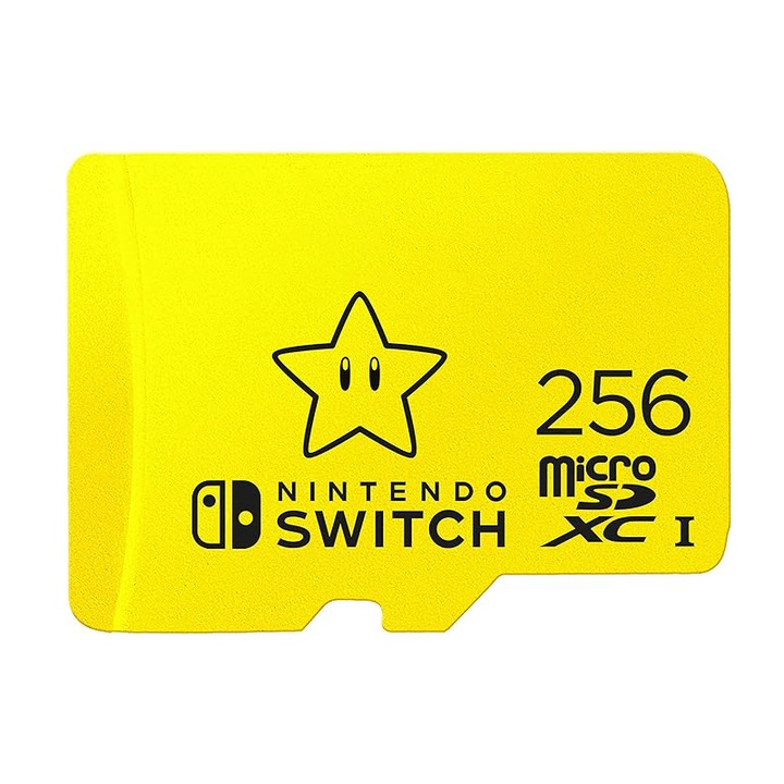 Card memorie, MicroSDXC, Pentru Nintendo Switch, 256GB, 100MB/s, 90MB/s, Galben