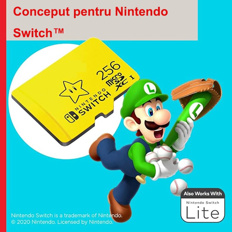 Card memorie, MicroSDXC, Pentru Nintendo Switch, 256GB, 100MB/s