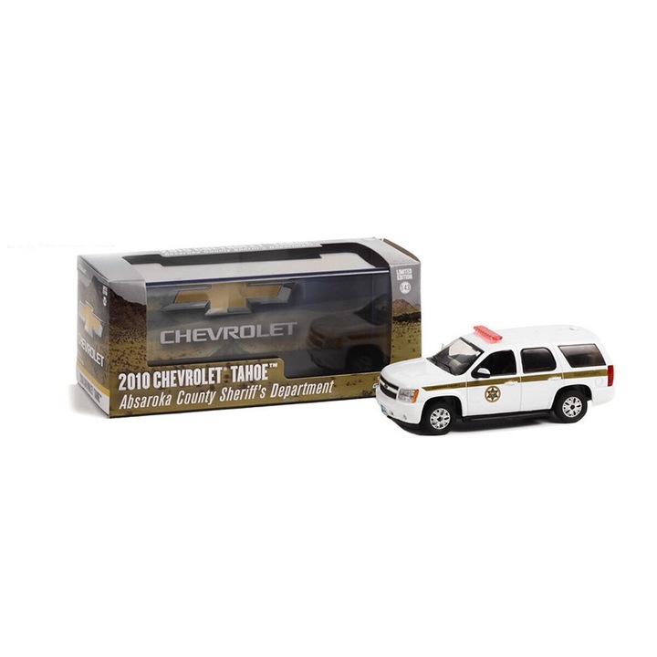 Chevrolet Tahoe Absaroka Megyei Seriff Hivatal 2010-es modell 1:43 méretarányban, Greenlight
