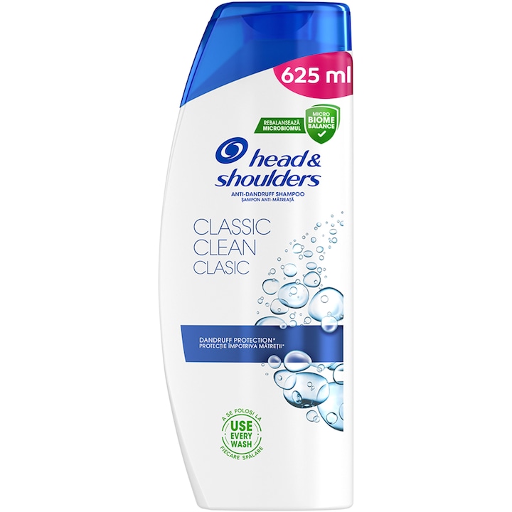 Sampon anti-matreata Head & Shoulders Classic Clean pentru par normal, 625 ml
