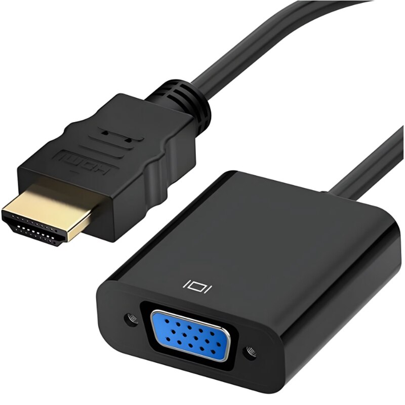 Adaptor digital, HDMI/VGA, Negru - eMAG.ro