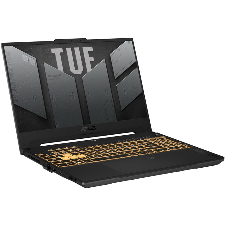Лаптоп Asus TUF F15 FX507VU-LP141, 15.6 инча 1920 x 1080, Intel Core I7-13620H 10 C / 16 T, 3.6 GHz - 4.9 GHz, 24 MB cache, 16 GB RAM, 512 GB SSD, Nvidia GeForce RTX 4050, Free DOS