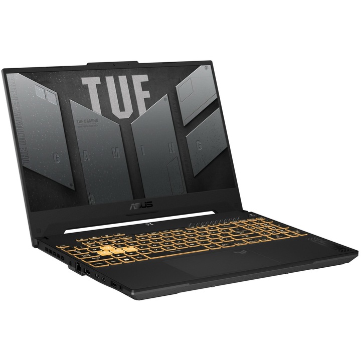Asus TUF F15 FX507VU Gaming Laptop, 15.6", Full HD, Intel Core i7-13620H, 16GB DDR5, 512GB SSD, GeForce RTX 4050, OS nélkül, Szürke
