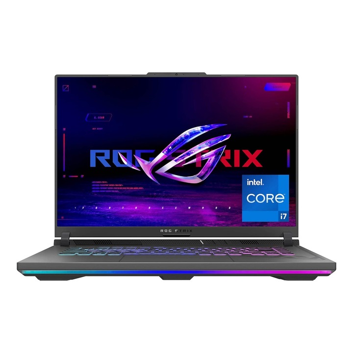 Laptop Asus ROG Strix G16 G614JV-N4071, 16 inch 2560 x 1600, Intel Core i7 13650HX 14 C / 20 T, 3.6 GHz - 4.9 GHz, 24 MB cache, 16 GB DDR5, 1 TB SSD, Nvidia GeForce RTX 4060, Free DOS