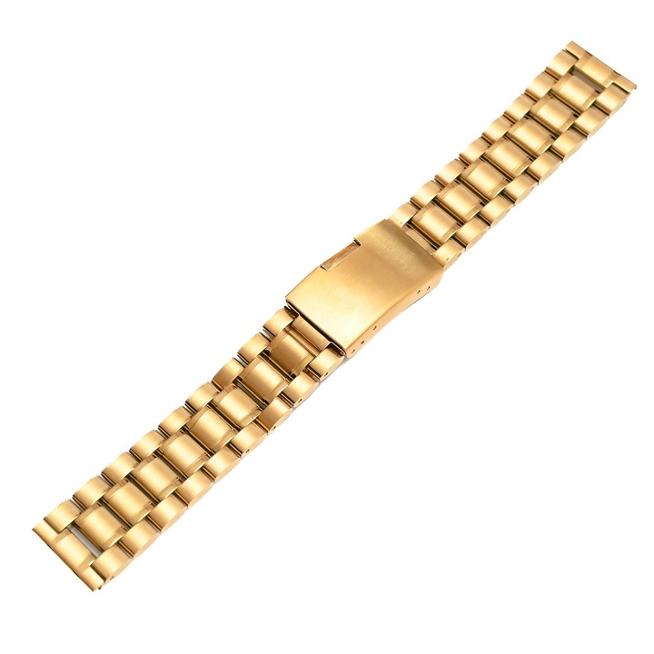 Златна каишка за часовник със страничен бутон