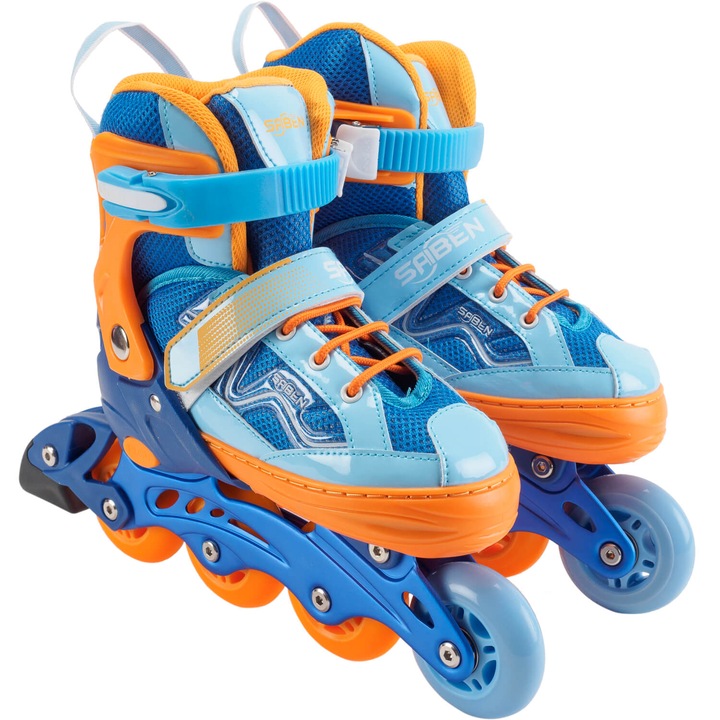 Role reglabile Action One Desire, roti silicon, sina aluminiu, marimea L (39-42), blue